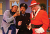 PHOTO 1: 'Jack Frost' (Rick Batalla), 'Cop' (Mike Sulprizio) and 'Santa' (Jack McGee); Photo by Chelsea Sutton