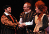 PHOTO 5: 'Camillo' (Mike Sulprizio), 'Leontes' (Matt Walker) and 'Paulina' (Beth Kennedy); Photo by Chelsea Sutton